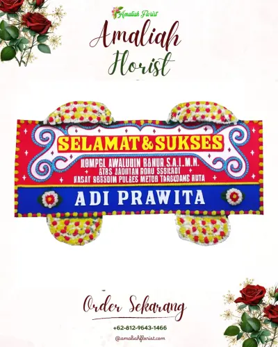 Karangan Bunga Ucapan Selamat di Pacar