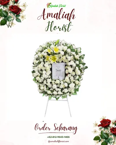 Krans Bunga Duka Cita di Pacar